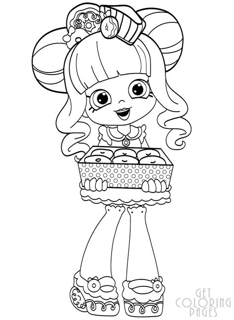 donatina shopkins colouring pages shopkins coloring pages