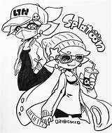 Splatoon Callie Agents Squid Malvorlagen sketch template