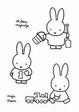 Miffy Coloring Pages Colouring Drawing Picgifs Gif Da sketch template