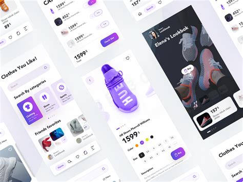 shopping app ui  nick buturishvili  dribbble