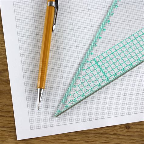 graph paper mm mm squared engineering  loose leaf sheets