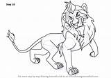 Lion Scar King Draw Drawing Step Simba Drawingtutorials101 Cartoon Drawings Disney Mufasa Tutorials Choose Board sketch template