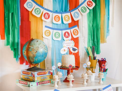 customizable kindergarten graduation party kits — mint