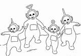 Teletubbies Coloring Pages Laa Clipart Kids Printable Colouring Holding Together Book Child Play Transparent Background Color Po Cliparts Cartoon Printcolorcraft sketch template