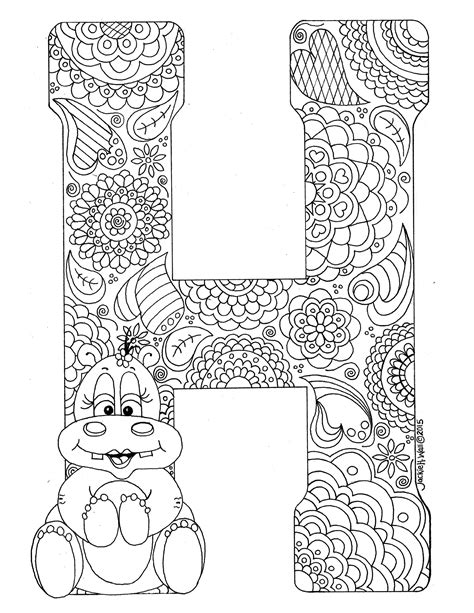 letter  colouring page jackie wall studio
