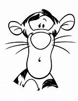 Coloring Tigger Tigre Tygrysek Kolorowanki Pooh Winnie Dzieci Silhouette Cartoonbucket Tt Wydruku sketch template