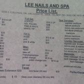 lee nails spa    reviews hair removal
