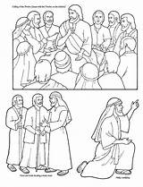 Coloring Lds Apostles Twelve Pages Jesus Calling Board Flannel Bible Figures Color Kids Story Gospel Friend Stories Book Popular Cut sketch template