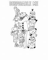 Coloring Despicable Pages Roping Team Netart Getdrawings Getcolorings Dispicable sketch template