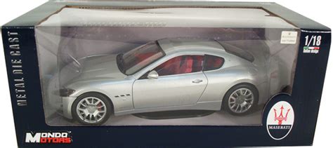 Maserati Gran Turismo Silver Mondo Motors 1 18 Diecast Car Scale Model