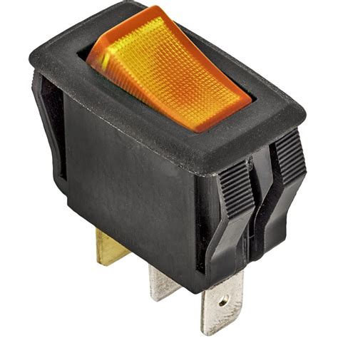 illuminated rocker switch amber