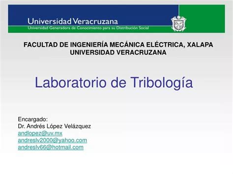 Ppt Laboratorio De Tribología Powerpoint Presentation Free Download