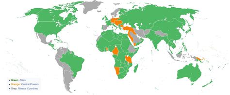countries involved  world war