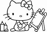 Coloring Pages Kitty Hello Choose Board Kids Sheets sketch template