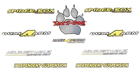 yerf dog spiderbox decal kit  bmi karts  parts