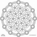 Mandala sketch template