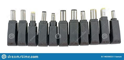 universal adaptor charger  electronic device   laptop stock image image  isolated