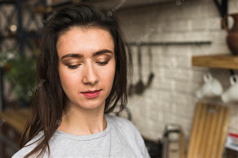 Free Photo Close Up Of Lesbian Woman Looking Down