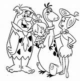 Coloring Flintstones Pages Printable Cartoon Kids Print Doo Scooby Flintstone Disney Characters Sheets Fred Pebbles Color Family Dino Adult Wilma sketch template