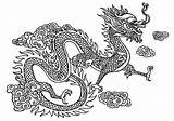 Chinesische Drachen Dragons Drache Chinesischer Farbung Malvor sketch template
