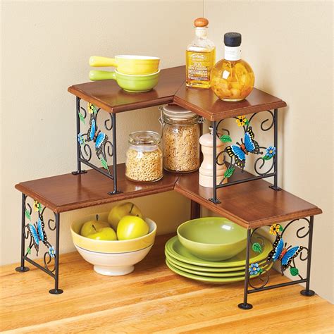 kitchen counter corner shelf  butterfly design collections