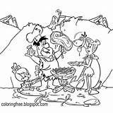 Flintstones Drawing Coloring Stone Grill Printable Age Pages Bbq Simple Kids Picnic Cartoon Landscape Family Teenagers Color Getdrawings Good Drawings sketch template