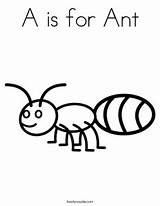Ant Coloring Pages Book Bug Animal Sheet Kids Words Alphabet Printable Sheets Preschool Noodle Template Mini Twistynoodle Letter Twisty Outline sketch template