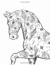 Coloring Horses Caballos sketch template