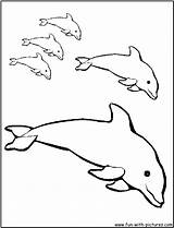 Dolphin Dolphins Delphine Delfini Colorir Stampare Golfinhos Desenhos Nadando Outlines Ausmalbilder Qdb Ausmalbild sketch template