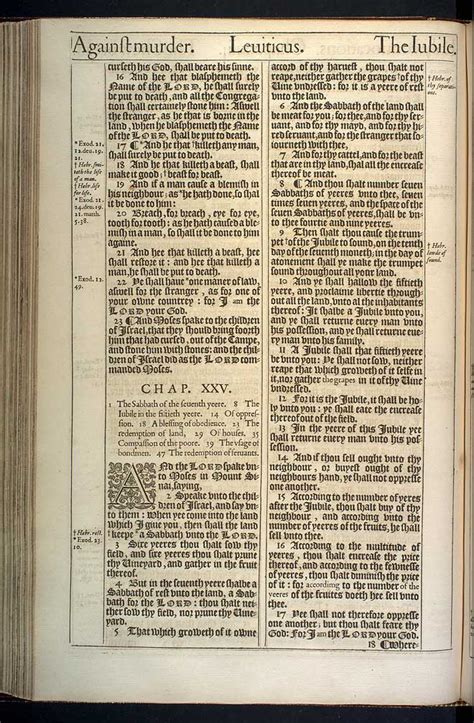 Leviticus Chapter 25 Original 1611 Kjv
