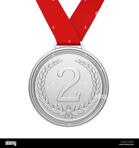 place silver medal isolated stock photo alamy