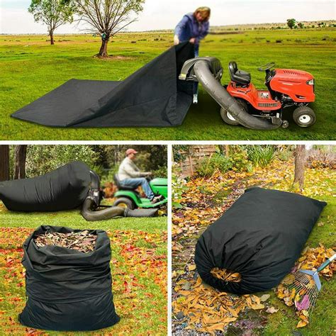 lawn tractor leaf bag riding mower grass sweeper rubbish bag  cubic feet walmartcom