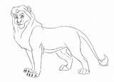 Kovu Coloring Kiara Lion Coloringtop sketch template