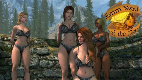 skyrim mod of the day 7base oppai and lingerie youtube