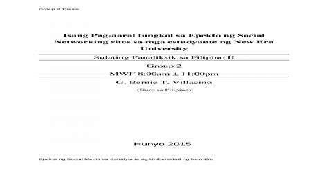 short thesis samplefilipino