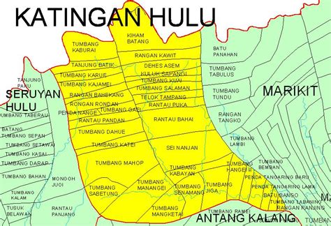 business map propinsi kalteng kabupaten katingan