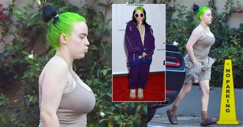 billie eilish trades her usual baggy look for a more casual vibe
