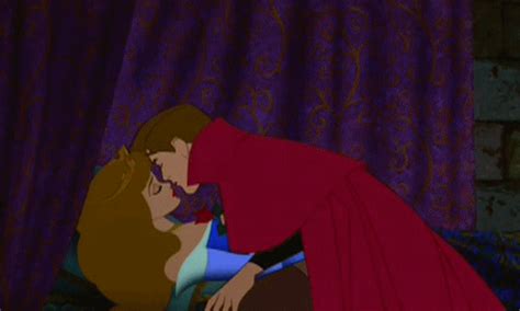 aurora and prince phillip sleeping beauty disney kiss s