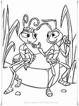 Coloring Pages Life Disney Ants Bug Bugs Printable Dessin Sheets Colouring Atta Flik Malebøger Coloriage Kids Books Disneys Just Activity sketch template