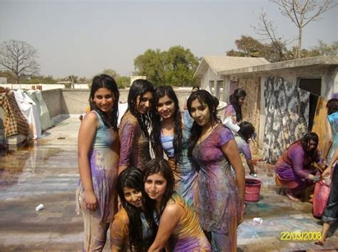 prema s world beautiful girls playing wet holi in white dresses complete set of hot pictures