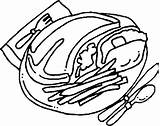 Kleurplaat Kleurplaten Lebensmittel Almuerzo Steak Bord Comida Nourriture Alimenti Platos Speisen Coloriages Platillos Mexicanos Verschiedene Malvorlage Cibi Cibo Dibujo Rapida sketch template