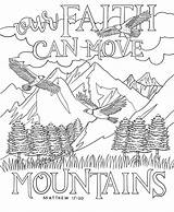 Mountains Smoky sketch template