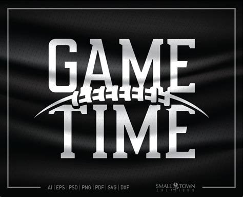 game time game time football football football logo etsy
