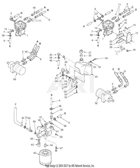 scag stcv cv tiger cat sn   parts diagram  hydraulic system