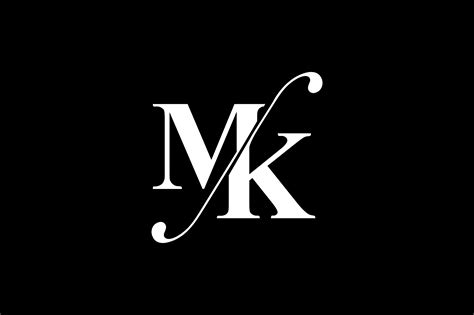 mk monogram logo design  vectorseller thehungryjpegcom