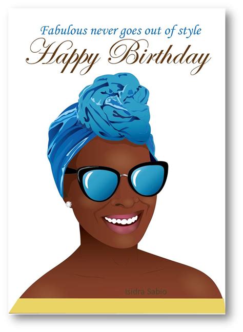 afrocentric birthday card  women shows