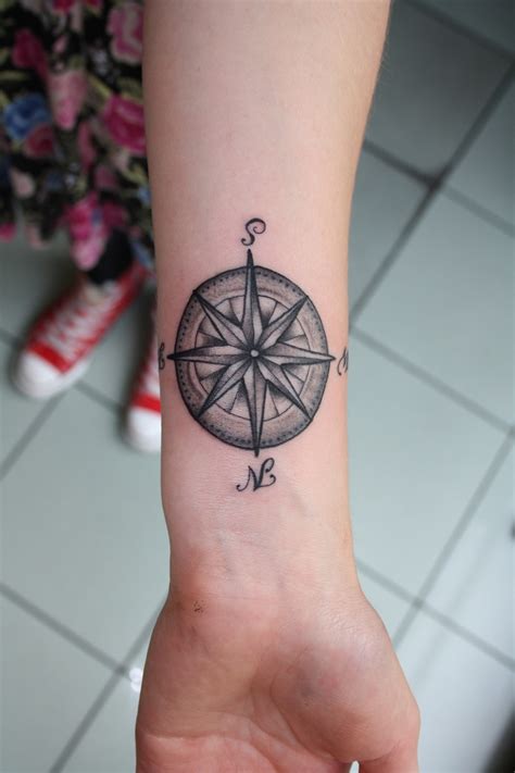 Compass Wrist Tattoo Designs Ideas And Meaning Tattoos