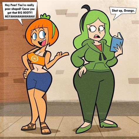 annoying orange girls  lolwutburger  deviantart