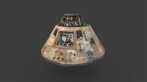 apollo 11 command module combined download free 3d model by the