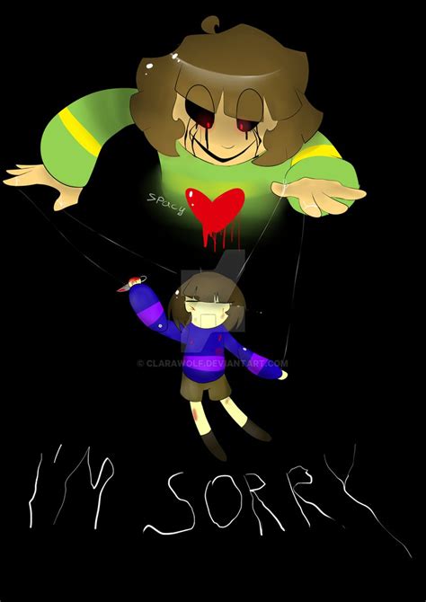 Undertale Chara And Frisk I M Sorry By Spacygalaxy On